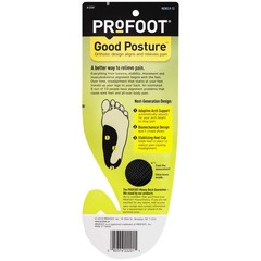 Profoot Good Posture Orthotic Alignment Insole, 1 Count (Pack of 1), Black