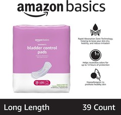 Maximum Absorbency Incontinence Pads for Women – 39 Count