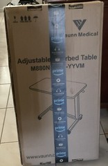 Vaunn Medical Adjustable Overbed Table with Wheels / home usePICKUP ONLY!!!!!!