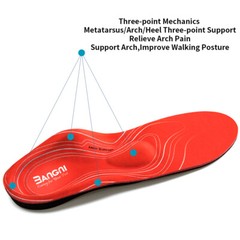 Orthotic Insole High Arch Foot Support Flat Feet Plantar Fasciitis inner soles