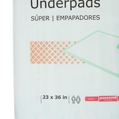 McKesson Super Incontinence Pads (Underpads), Case of 120 – UPMD2336v120