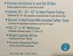 ✅Stander EZ Adjust Bed Rail Adjustable Senior Bedrail & Bedside Standing Assist