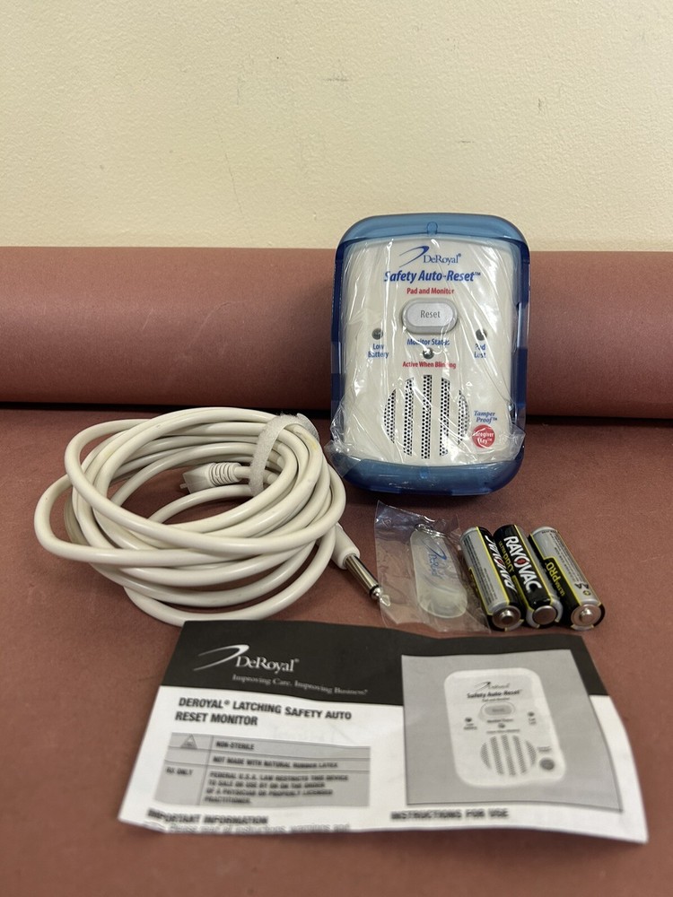 DeRoyal Safety Auto-Rest Bed Alarm Monitor Ref M2100-SL. New