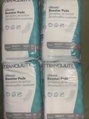 30 COUNT, Booster Pad Tranquility Essential 12×3.5 Heavy, BRAND NEW 4 Bags
