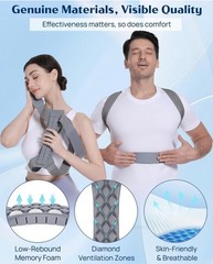 Upper back brace posture corrector for women & men