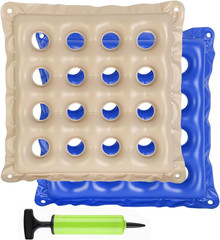 Waffle Cushion 2 Pack – Inflatable Air Cushion with Pump – Pressure Sore Reli