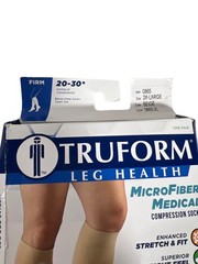 Truform Microfiber Medical Stockings Knee High Open Toe: 20-30 MmHg 2L BEIGE (08