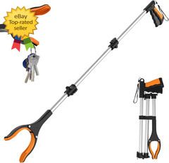 43″ Extra Long Grabber Tool Foldable Grabbers for Elderly Grab It Reaching Tool
