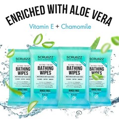 Ultra Thick Bath Wipes – Ideal for Gym, Camping, Elderly & Post Surgery Use