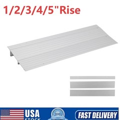 1″/2″/3″/4″/5″ Threshold Ramp 700lbs Wheelchair Ramp Aluminum Non-Slip Ramp Step