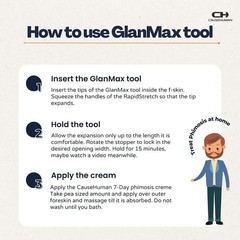 GlanMax Phimosis Stretching Tool – Adjustable to 24mm for Safe, Quick Relief
