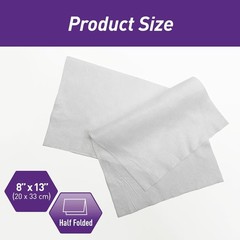 Med Pride Disposable Dry Wipes Soft & Absorbent Personal Towels for Adults 800ct