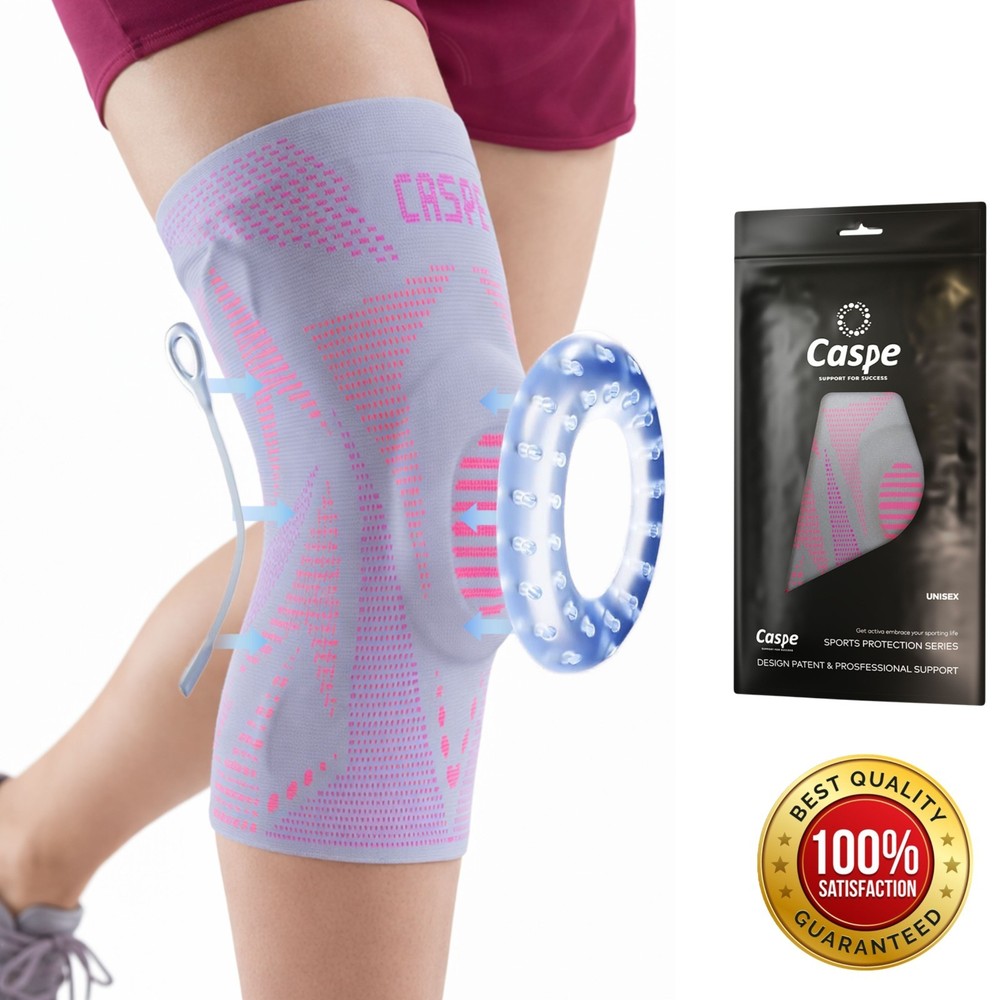 Knee Brace Compression Sleeve Support Joint Pain Arthritis Relief For Sport Gym