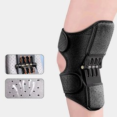 Spring Powered Knee Support Brace Booster Patella Joint Protector Adjustable Pad