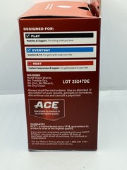 3M ACE Ankle Flex Comfort Compression Sleeve One Size Black Support Brace