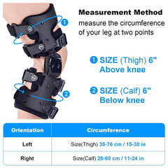 OA Unloader Knee Brace for Osteoarthritis & Joint Pain Relief – Right Black