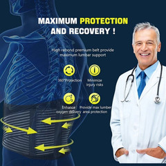 Men Women Adjustable Lower Back Brace Lumbar Support Waist Belt Pain Relief