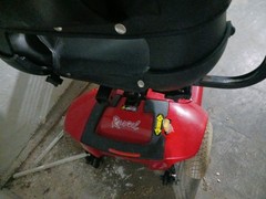Rascal 3-Wheel Mobility Scooter Red/Black w/ Basket, Key Ignition, CE