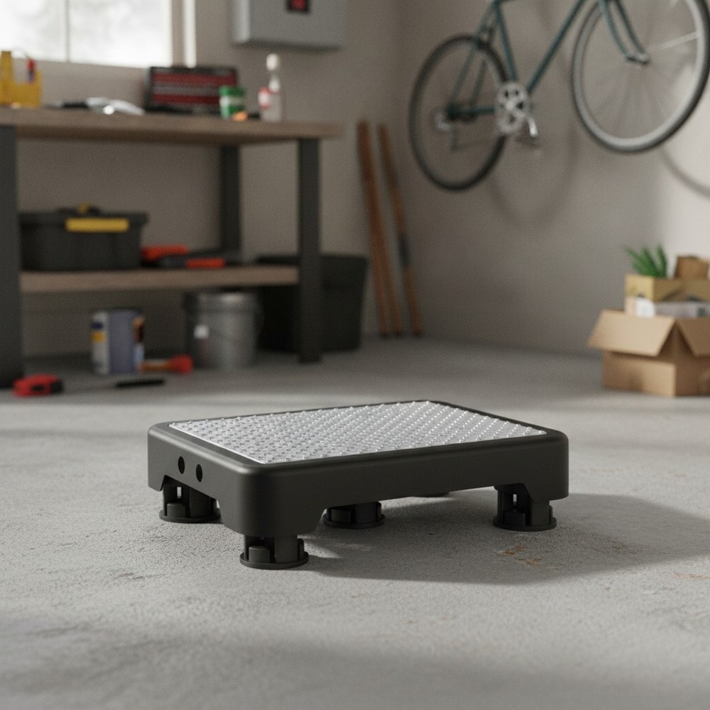 One Step Stools for Adults, Portable Safety Step Platform for Seniors Small Plas