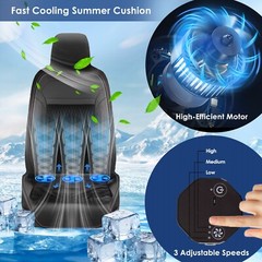 Automatic Water Cooling Seat Soft Comfortable Cushion Adjustable 3 Speeds Fan US