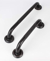 700BRASS 12 Inch Solid Brass Grab Bar Oil Rubbed Bronze Anti Slip Safety Rail