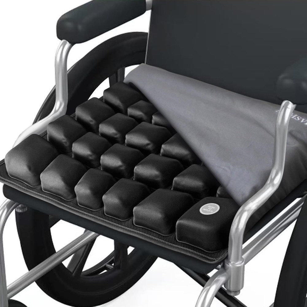 3D Air Inflatable Seat Cushion for Wheelchair & Office Chair – Adjustable Firmne