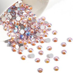 Beadsland 2880pcs Flat Back Crystal Rhinestones Round Gems for Nail Art and Craf