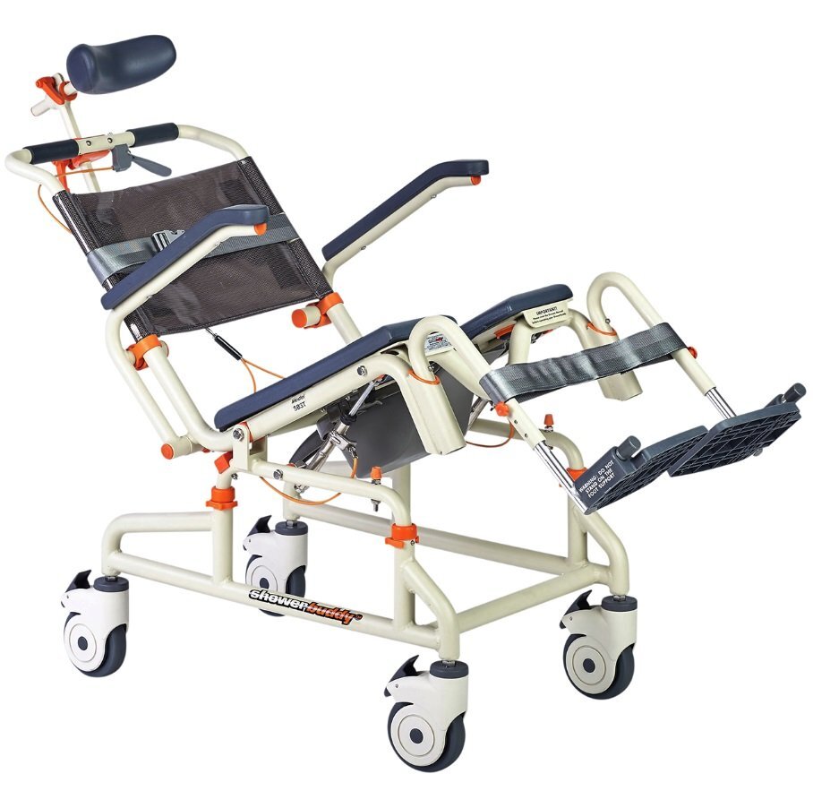 Showerbuddy Roll-In Buddy with Tilt shower/commode chair (shower buddy)