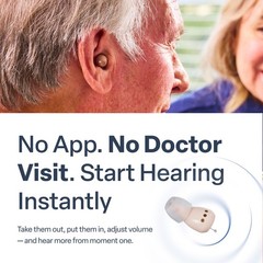 Atom ONE Complete Care Bundle Rechargeable OTC Hearing Aids + Full Care Kit