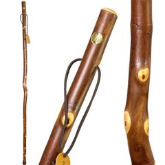 Brazos Free Form Maple Walking Stick, Handcrafted Wooden Staff, Lightweight and
