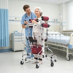 Female Rolling Walker for Elderly, Adjustable Height 8 Wheels Mobility Aid 220lb