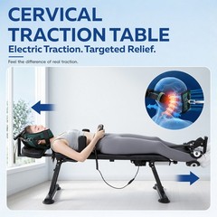 Full Body Traction Table, 35W Electric Lumbar Traction Bed,Therapy Bench