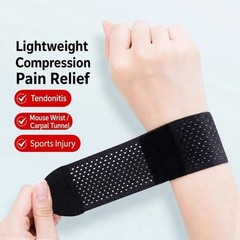 2Pcs Wrist Support Straps Elastic Compression Brace Adjustable Sports Band