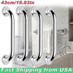 4PCS Stainless Steel Handicap Grab Bar for Bathtub and Shower Elderly Assistance