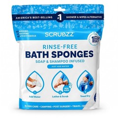 Travel-Ready 25 Pack Rinse-Free Bathing Wipes – Hypoallergenic & Moisturizing