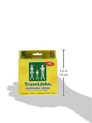 TravelJohn Disposable Urinal for Men, Women & Children 3 ea (Pack of 3)