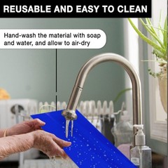 Dycem Non-Slip Material Square 8x12in Improve Stabilization & Gripping – Blue