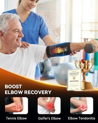 Adjustable Copper Elbow Compression Sleeve – Medical-Grade Support for Tendoniti