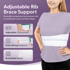 Braceability Broken Rib Brace for Men and Women – Rib Protector Compression Wrap