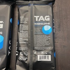 Lot 12 TAG Disposable Wipes Washcloths Alcohol-Free w/Aloe Vera Vitamin E