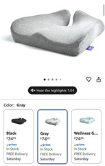 Cushion Lab Pressure Relief Seat Cushion – Gray