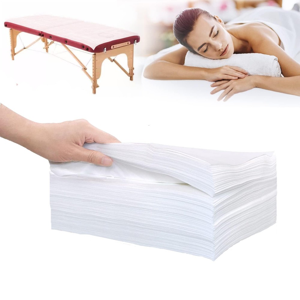 50x Disposable Massage Table Sheets 31.5″x71″ Non-Woven Fabric Bed Covers