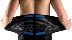 New Deluxe Neoprene Double Pull Lumbar Lower Back Support Brace Exercise Belt