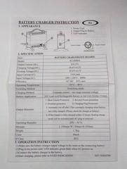Invacare/Quickie/Pride 24v Automatic Power chair Charger,3 pin 4C24080A