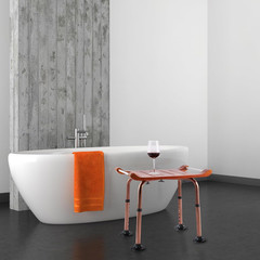 Teak Shower Bench with Handles, Shower Chair for Inside Shower, Height Adjustabl