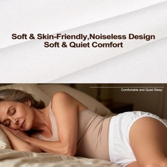 2 Pack Washable Waterproof Adult Rubber Pants – Leak-Proof Incontinence Covers,