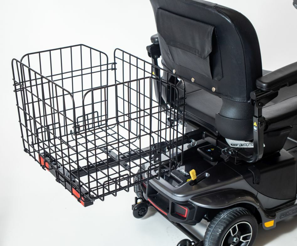Folding Rear Basket Accessory for Pride Mobility Scooter Sturdy New Design