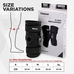 Knee Brace Support by RDX, Knee Sleeve, Knee Brace Hinged, Arthritis, Neoprene
