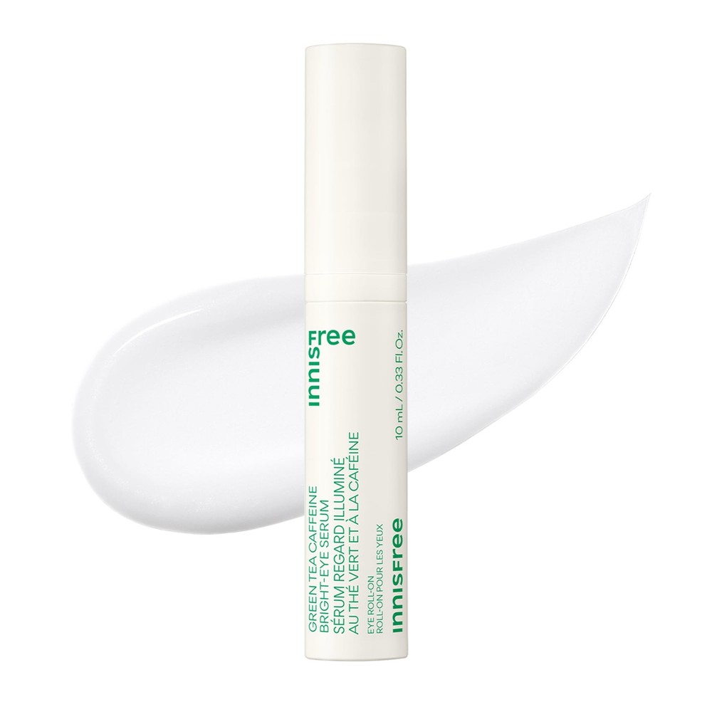 Innisfree Green Tea Caffeine Depuffing Eye Serum Roll-On Acid Cooling Korean