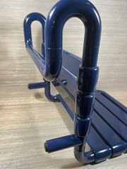 HEWI Hanging Shower Seat Dark Blue Removable 17-5/8″ Wide Bathroom Support